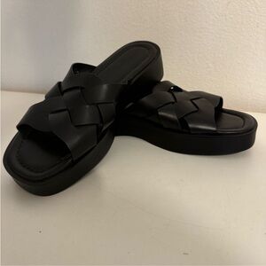 Anthropologie Pilcro Woven Slide Sandals NEW